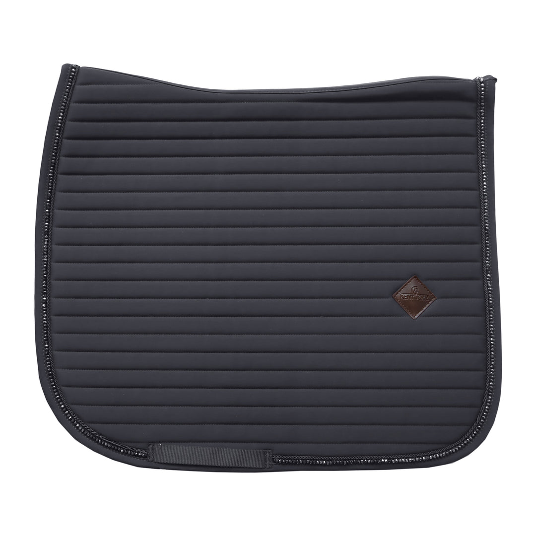 Kentucky Horsewear Saddle Pad Pearls Dressage Grey Edition Full