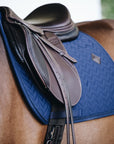 Kentucky Horsewear Saddle Pad Fishbone Jumping Navy Edition