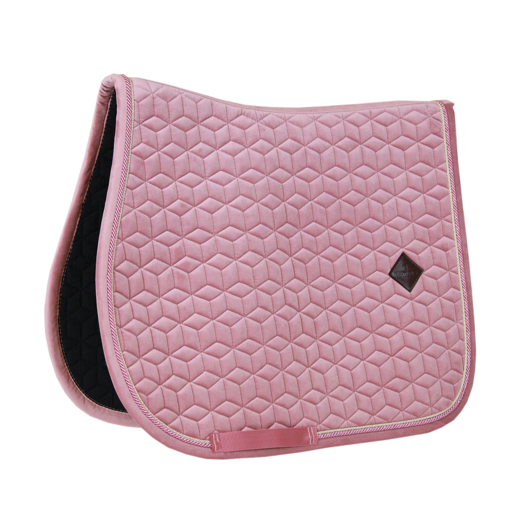 Kentucky Horsewear Saddle Pad Velvet Jumping Old Rose Edition