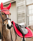 Kentucky Horsewear Saddle Pad Velvet Dressage Red Edition