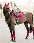 Kentucky Horsewear Saddle Pad Velvet Dressage Fuchsia Edition