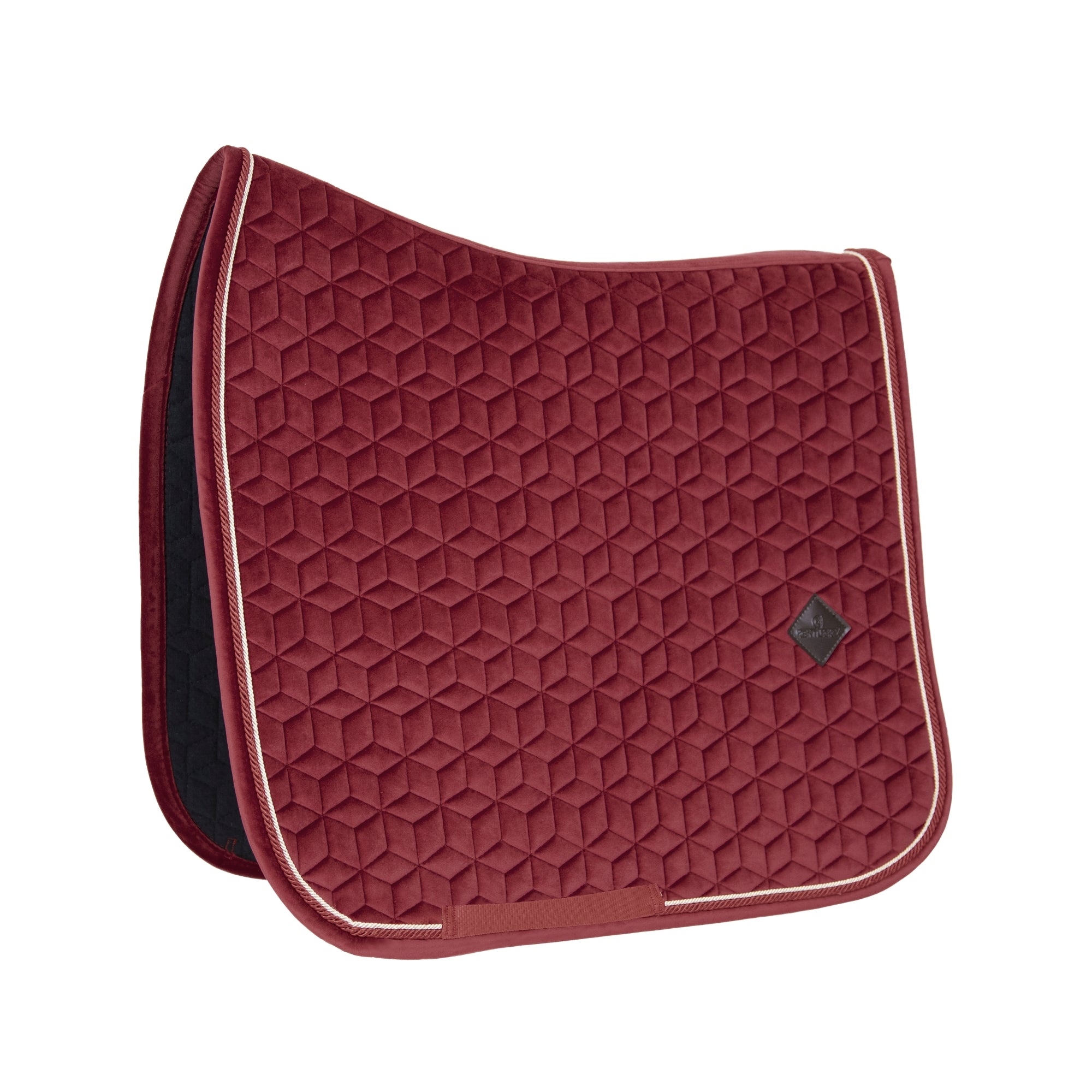 Kentucky Horsewear Saddle Pad Velvet Dressage Bordeaux Edition