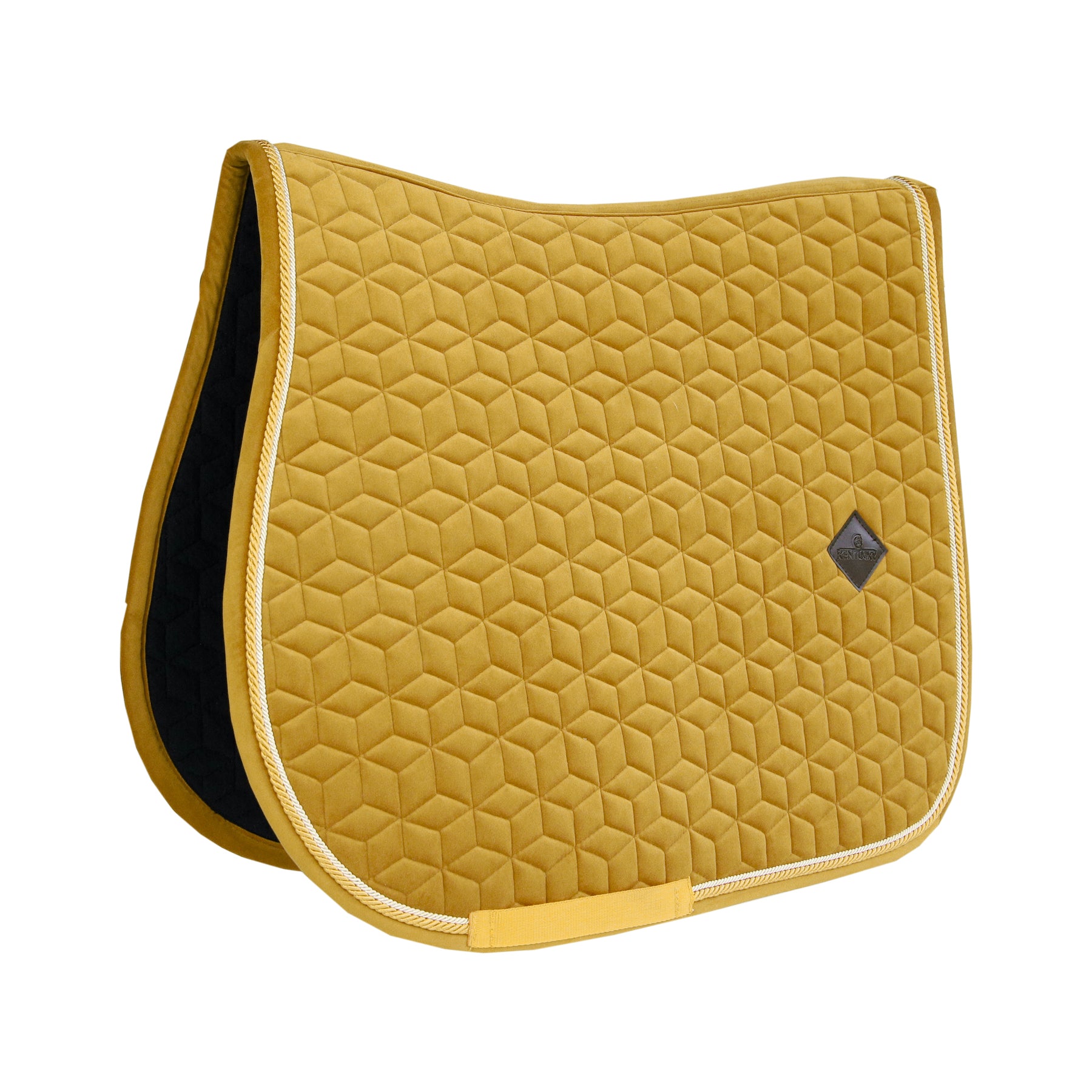 Kentucky Horsewear Saddle Pad Velvet Jumping Mustard Edition