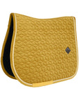 Kentucky Horsewear Saddle Pad Velvet Jumping Mustard Edition