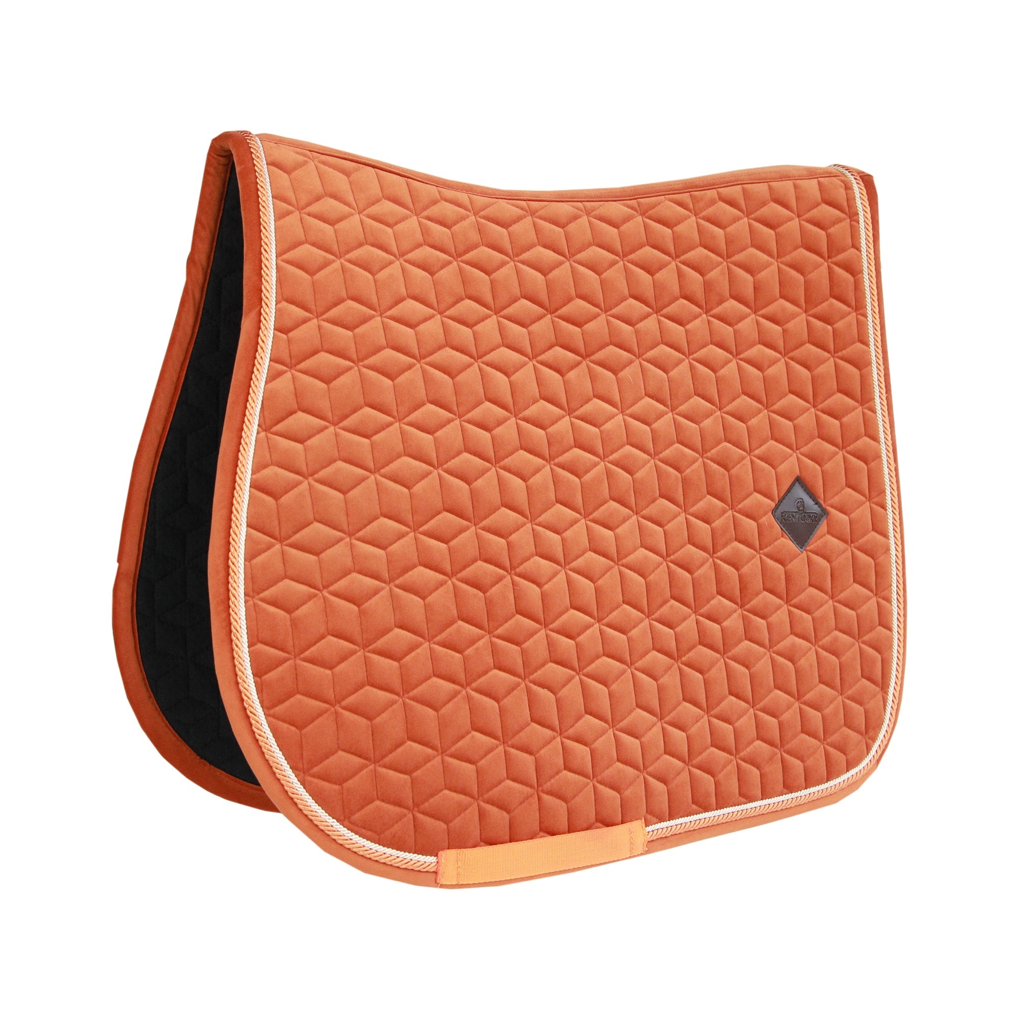 Kentucky Horsewear Saddle Pad Velvet Jumping Orange Edition