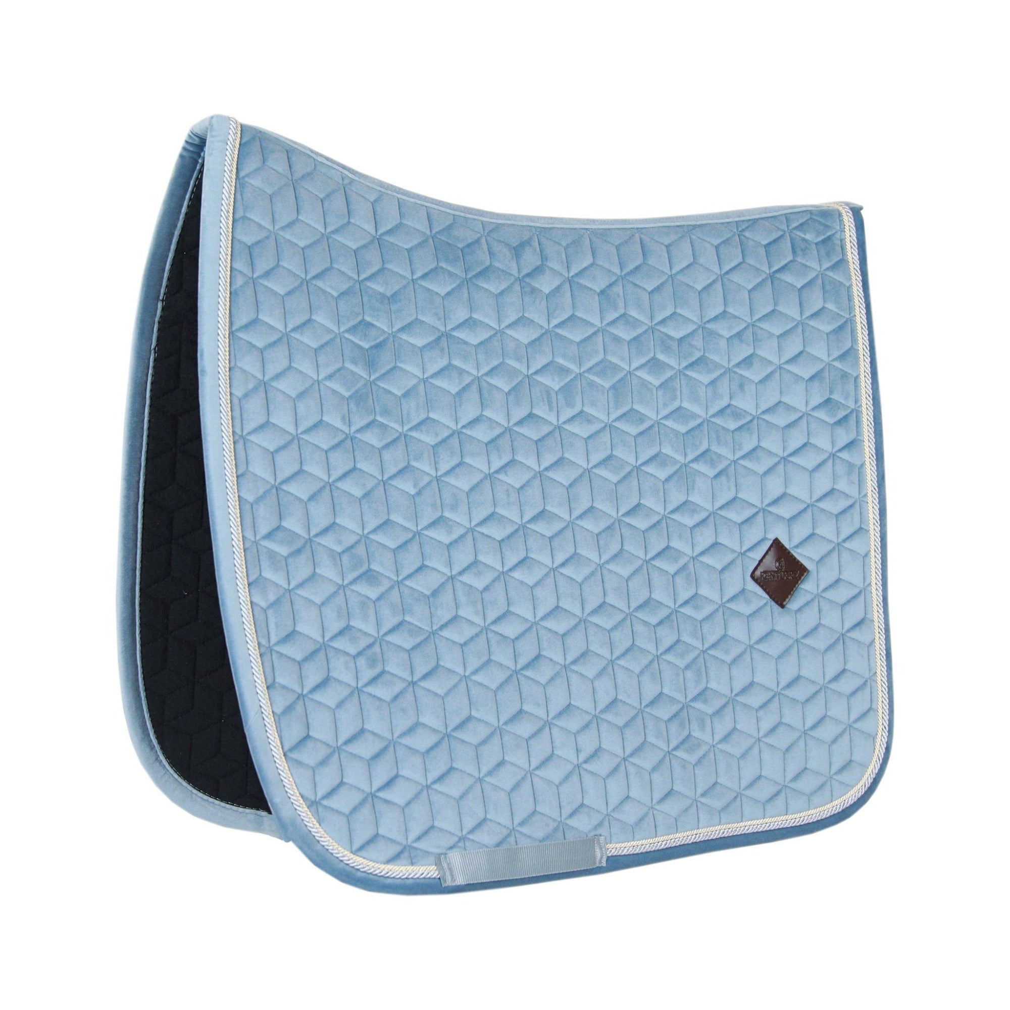 Kentucky Horsewear Saddle Pad Velvet Dressage Light Blue Edition
