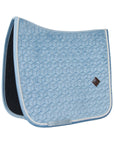 Kentucky Horsewear Saddle Pad Velvet Dressage Light Blue Edition