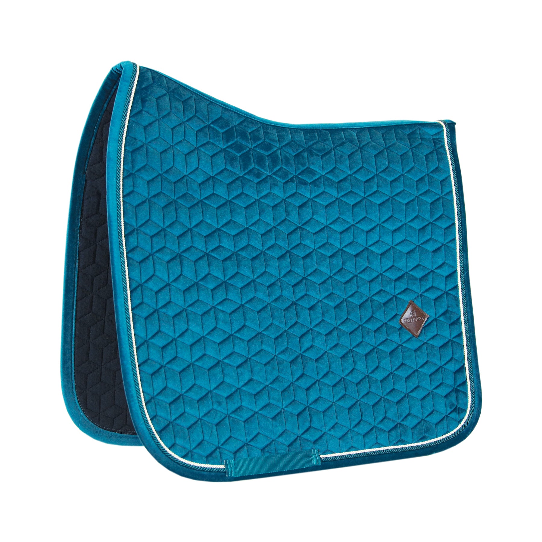 Kentucky Horsewear Saddle Pad Velvet Dressage Emerald Edition