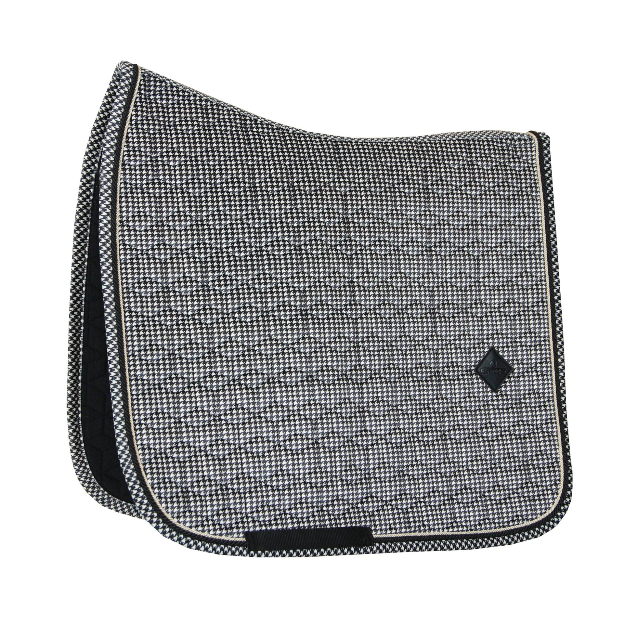 Kentucky Horsewear Saddle Pad Pied-de-Poule Dressage, Black