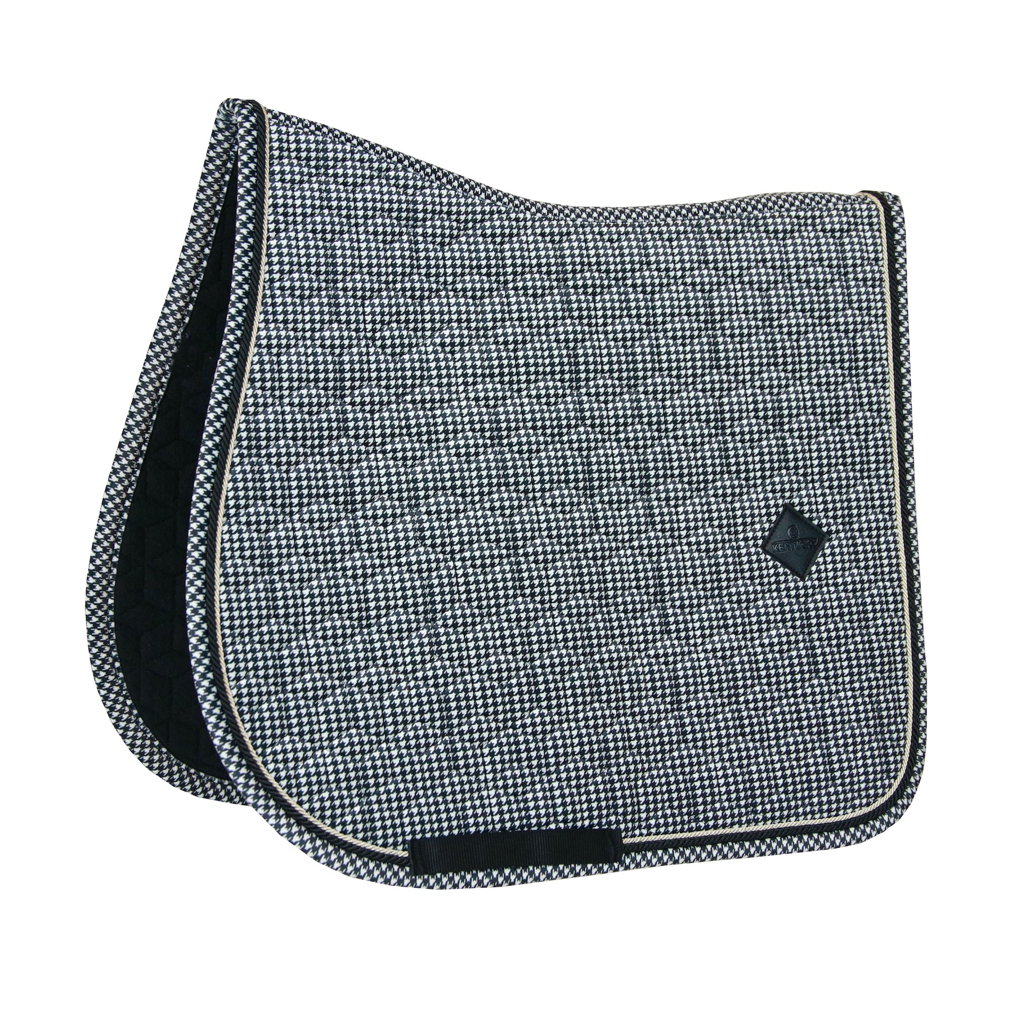 Kentucky Horsewear Saddle Pad Pied-de-Poule Jumping, Black