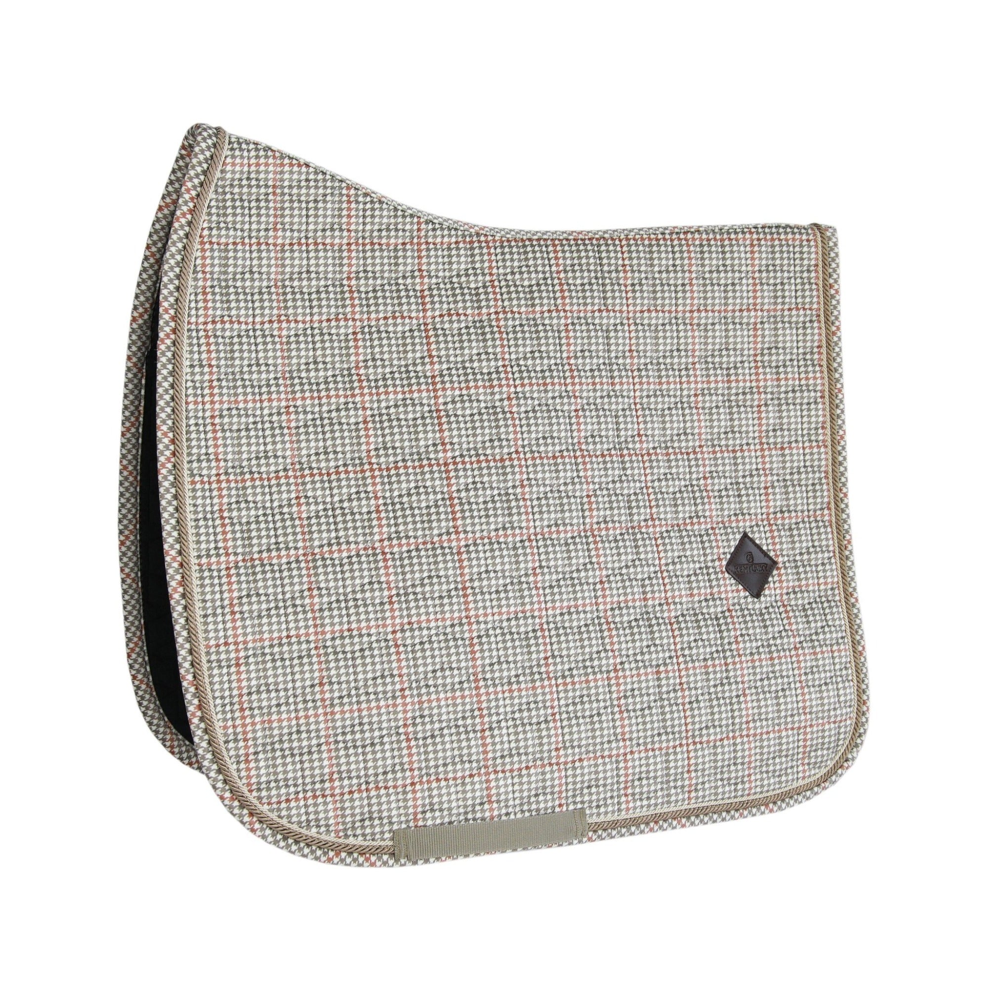Kentucky Horsewear Saddle Pad Pied-de-Poule Dressage, Beige