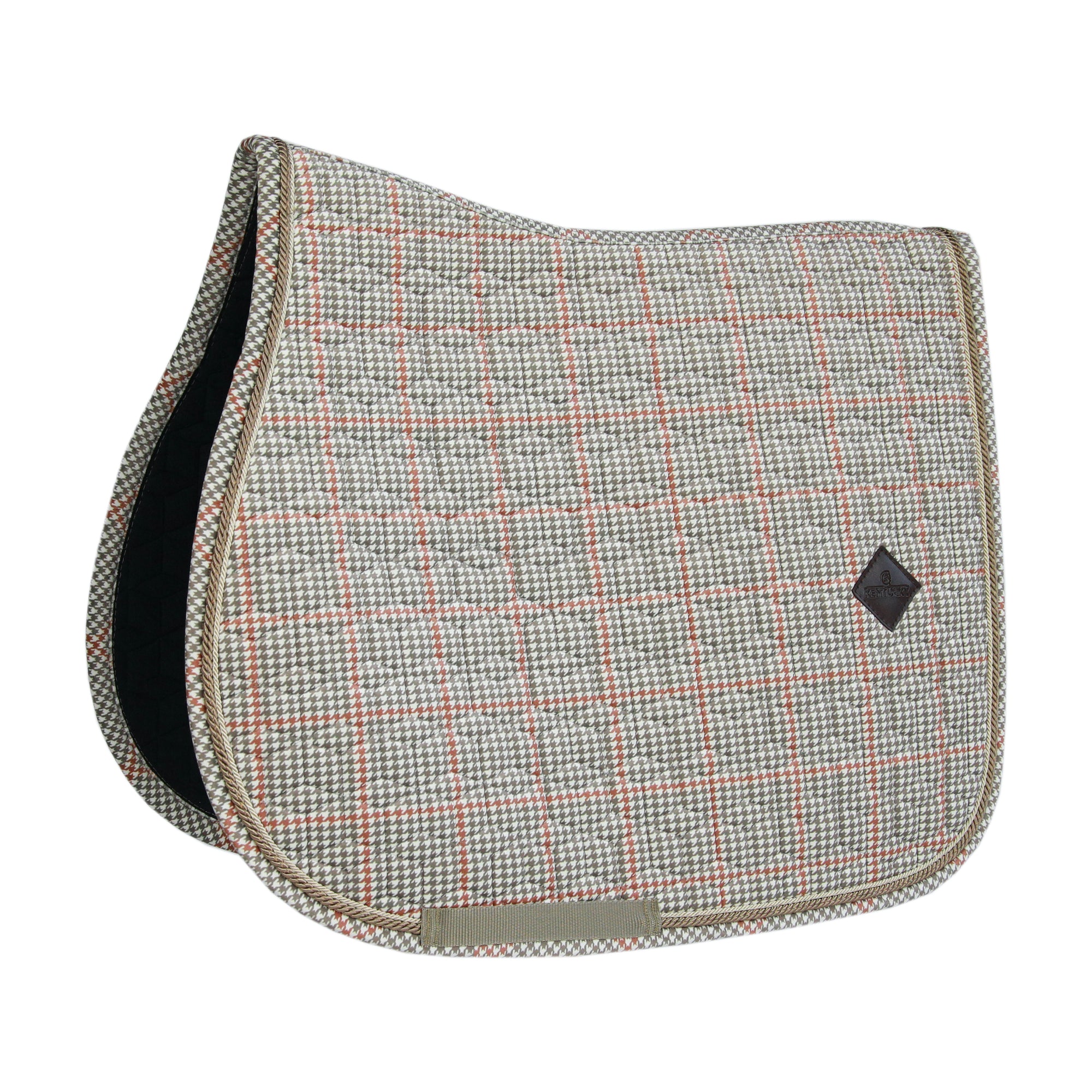 Kentucky Horsewear Saddle Pad Pied-de-Poule Jumping, Beige