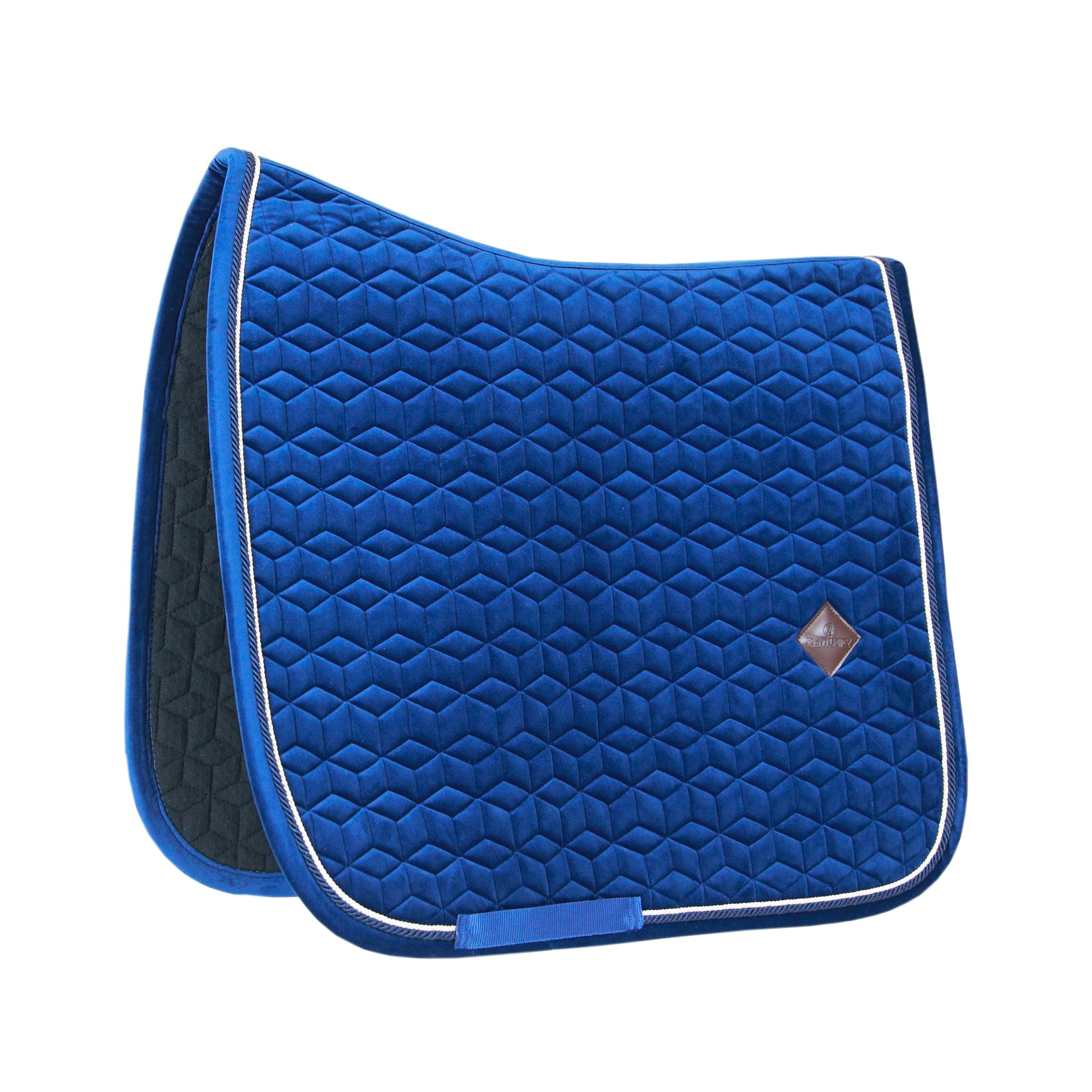 Kentucky Horsewear Saddle Pad Basic Velvet Dressage, Navy