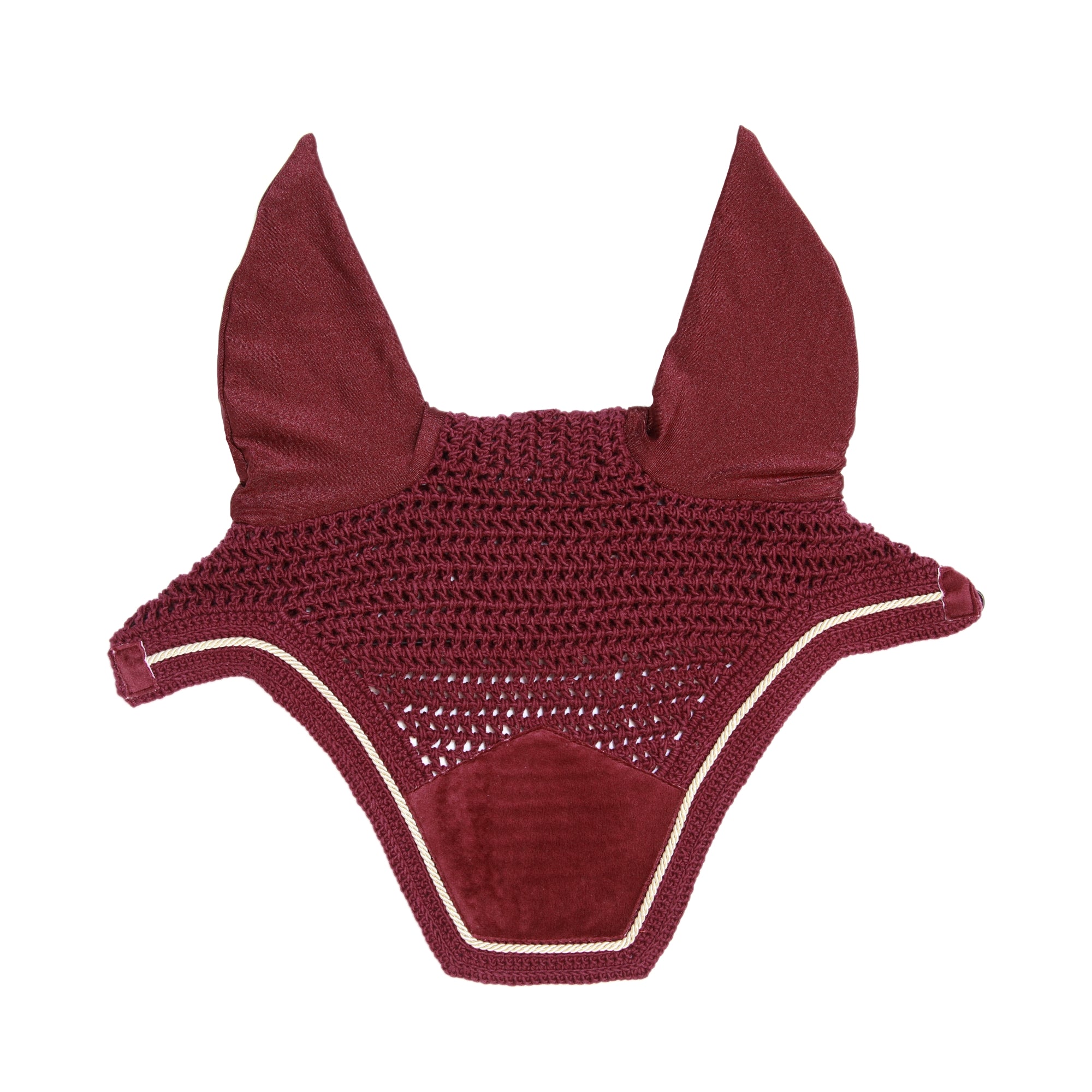 Kentucky Horsewear Fly Veil Wellington Velvet, Bordeaux