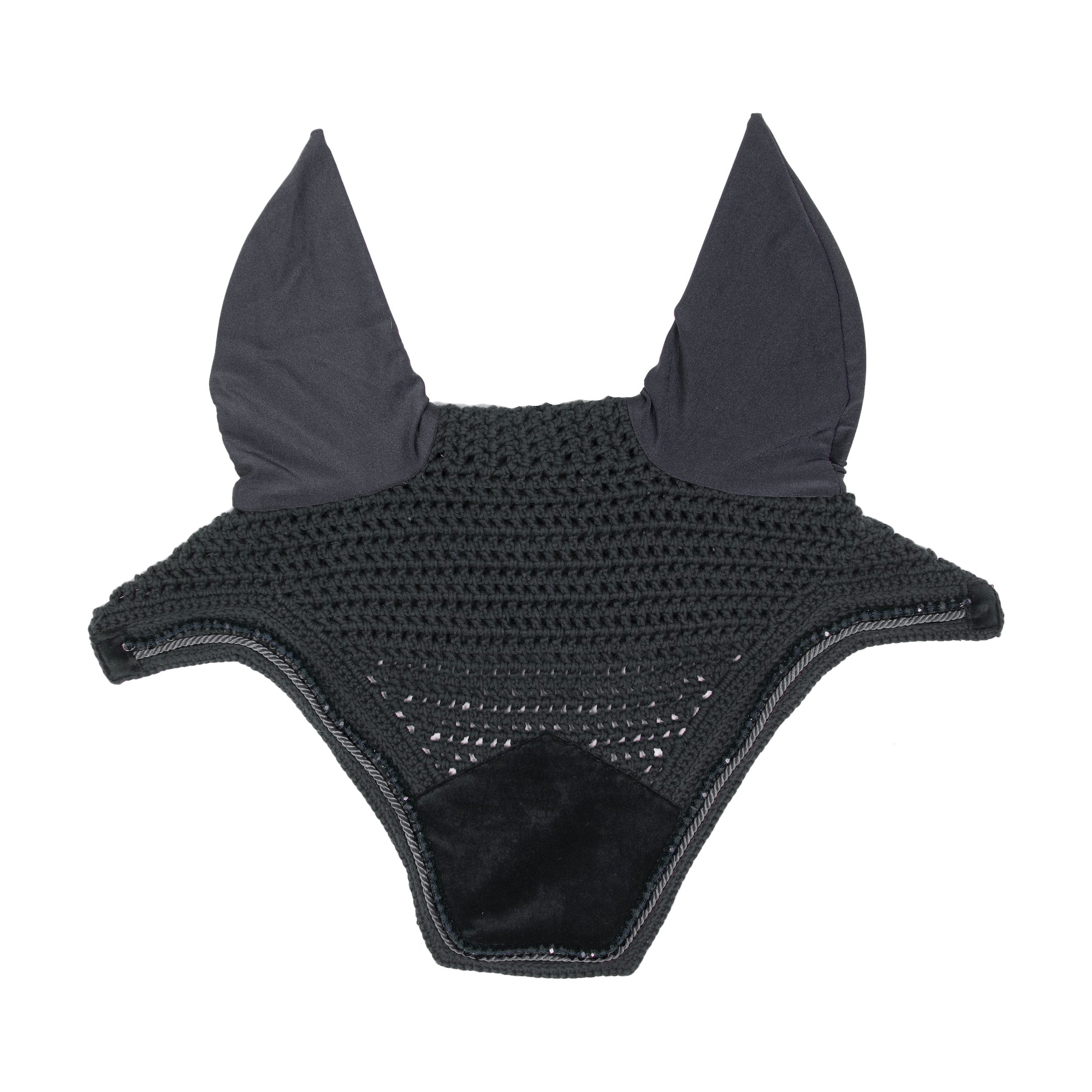 Kentucky Horsewear Fly Veil Wellington Velvet Pearls, Black