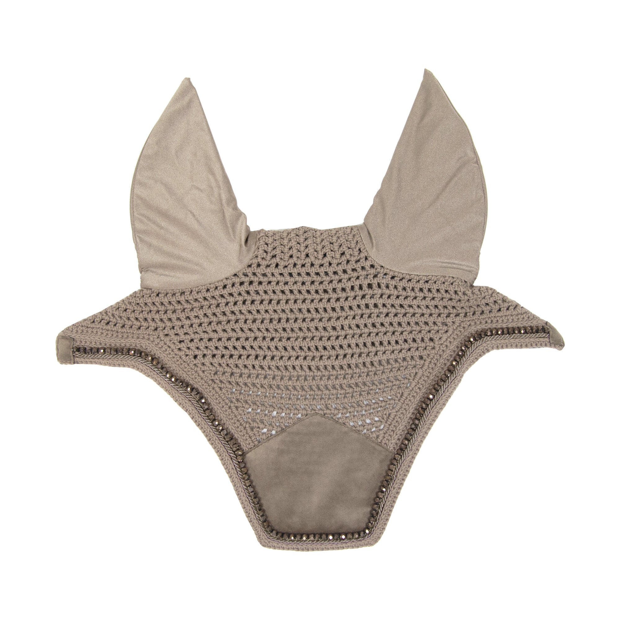Kentucky Horsewear Fly Veil Wellington Velvet Pearls, Beige