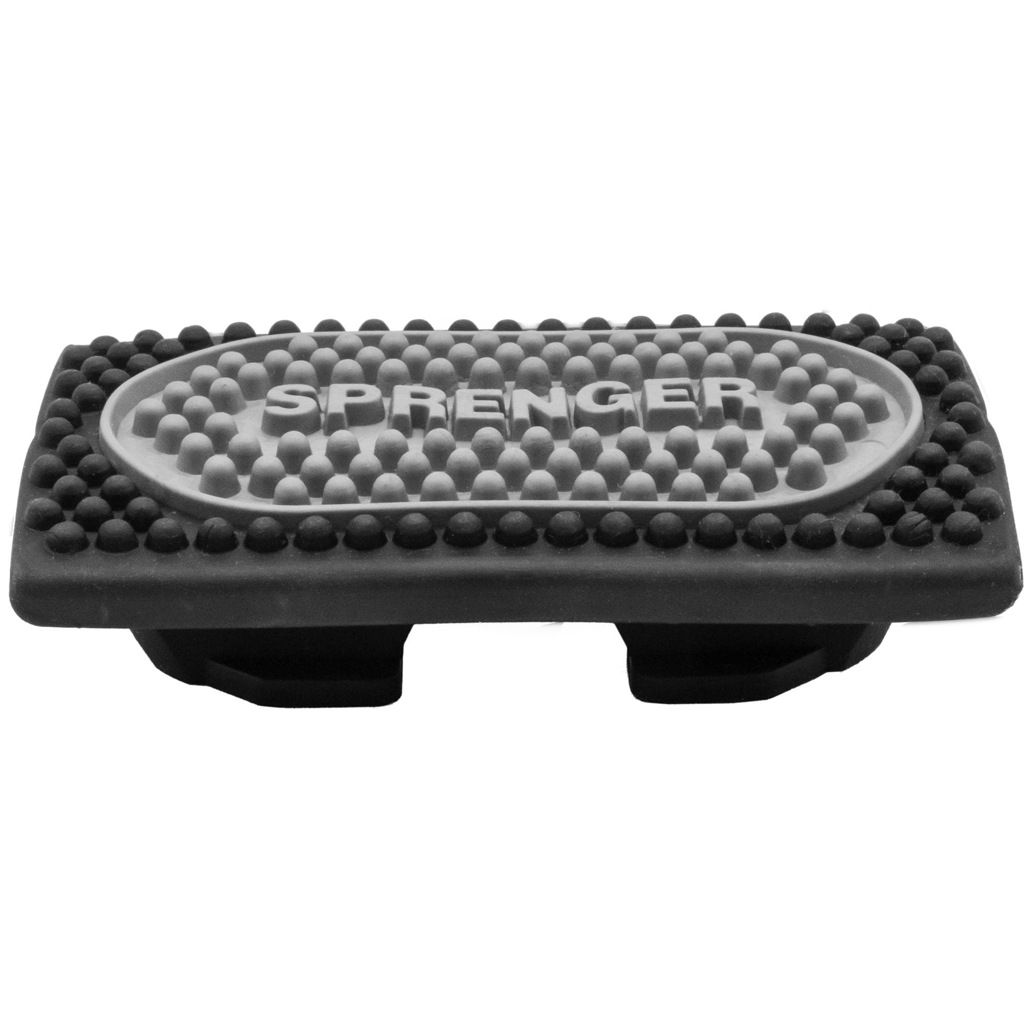 Herm Sprenger Stirrup Pads for Flexcite Stirrups - Rubber Black / Silver, Size 120 mm