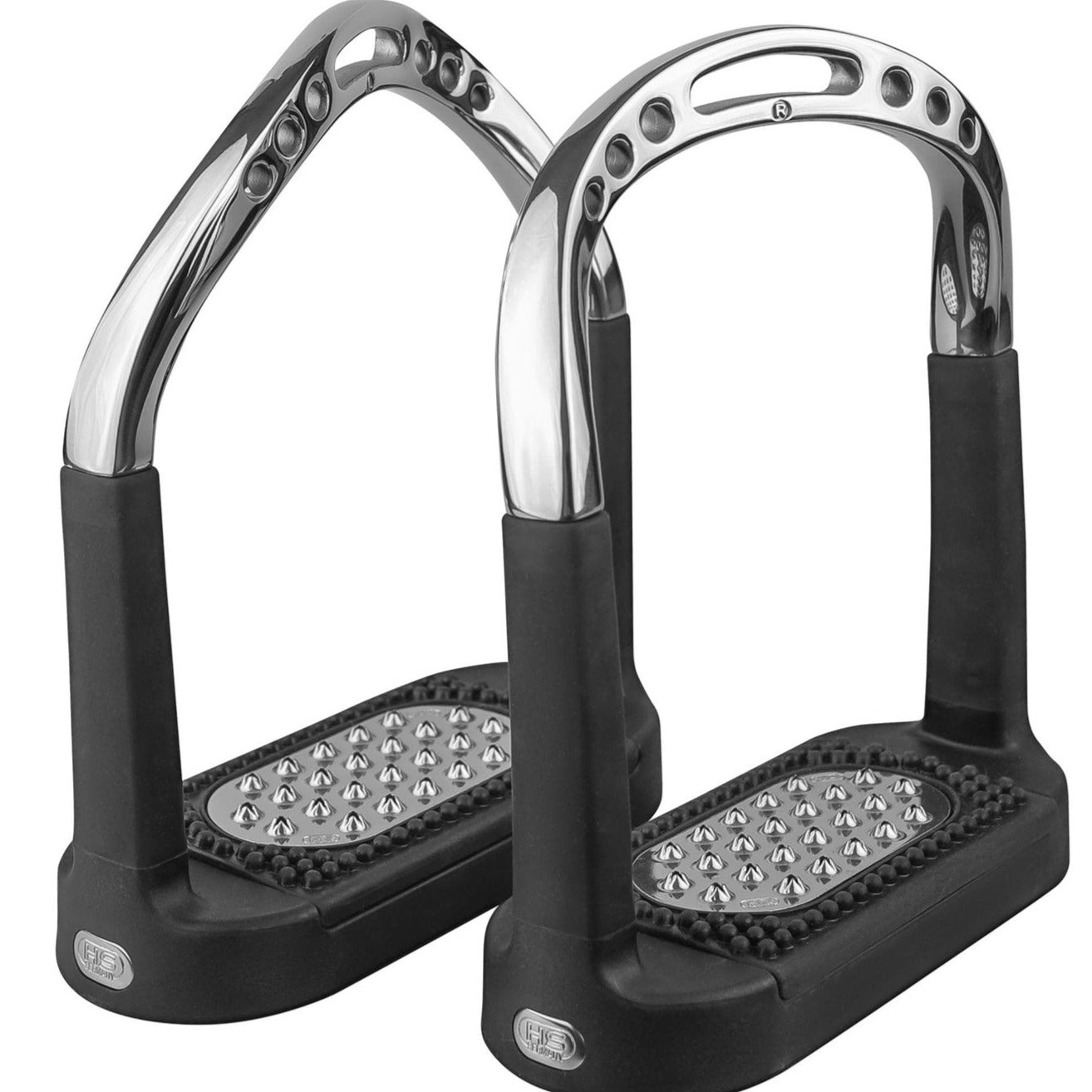 Herm Sprenger Flexcite Grip Stirrups - Stainless Steel, 120mm