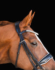 Lumiere Equestrian ADELINE Luxury Leather Double Bridle, Black with Reins