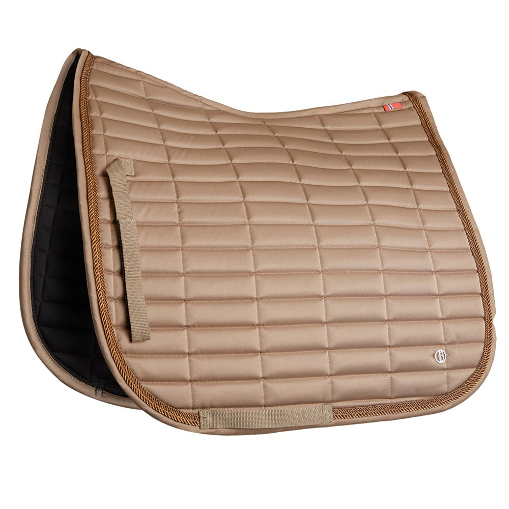 B Vertigo Quinn Dressage Saddle Pad, Shiitake Beige