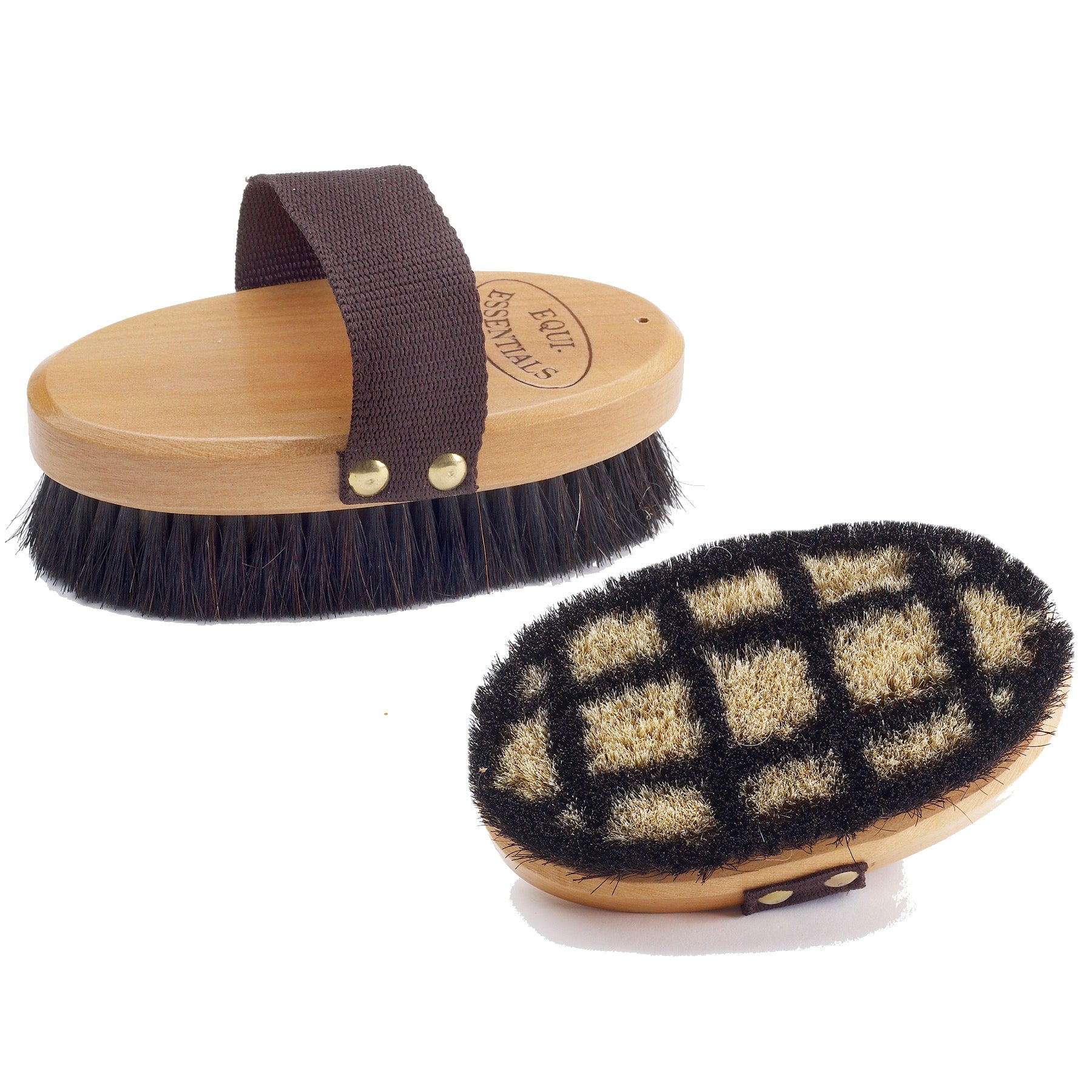 Equi-Essentials Wood Back Soft Body Brush w/ Horse Hair
