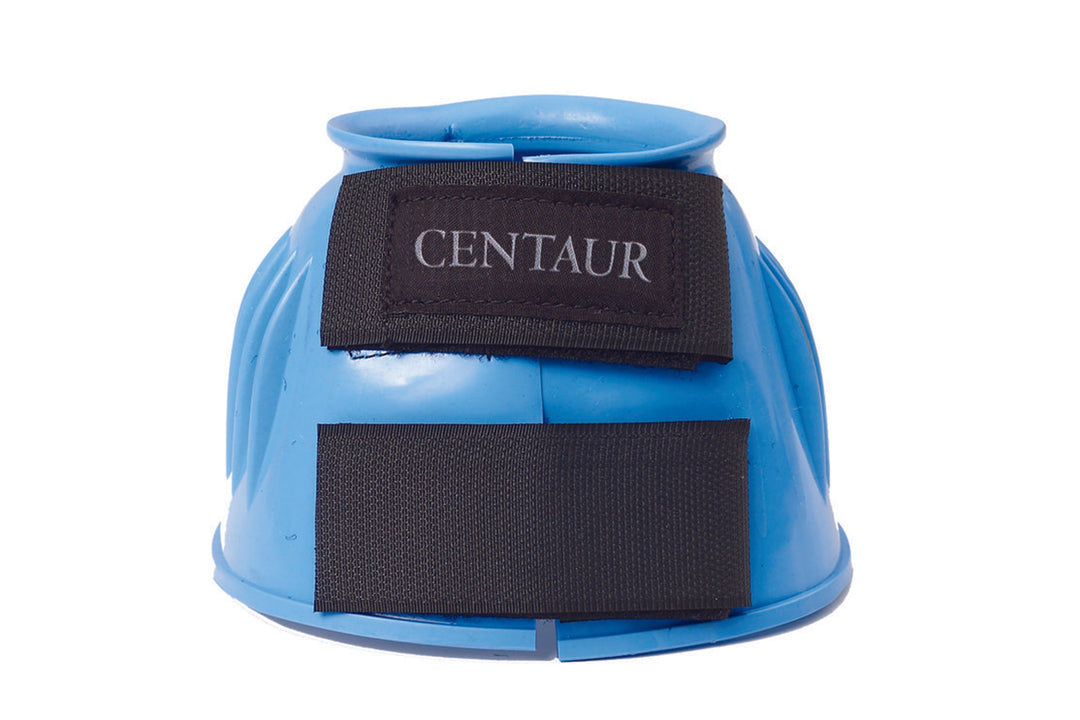 Centaur® PVC Ribbed Double Hook and Loop Bell Boots,Light Blue