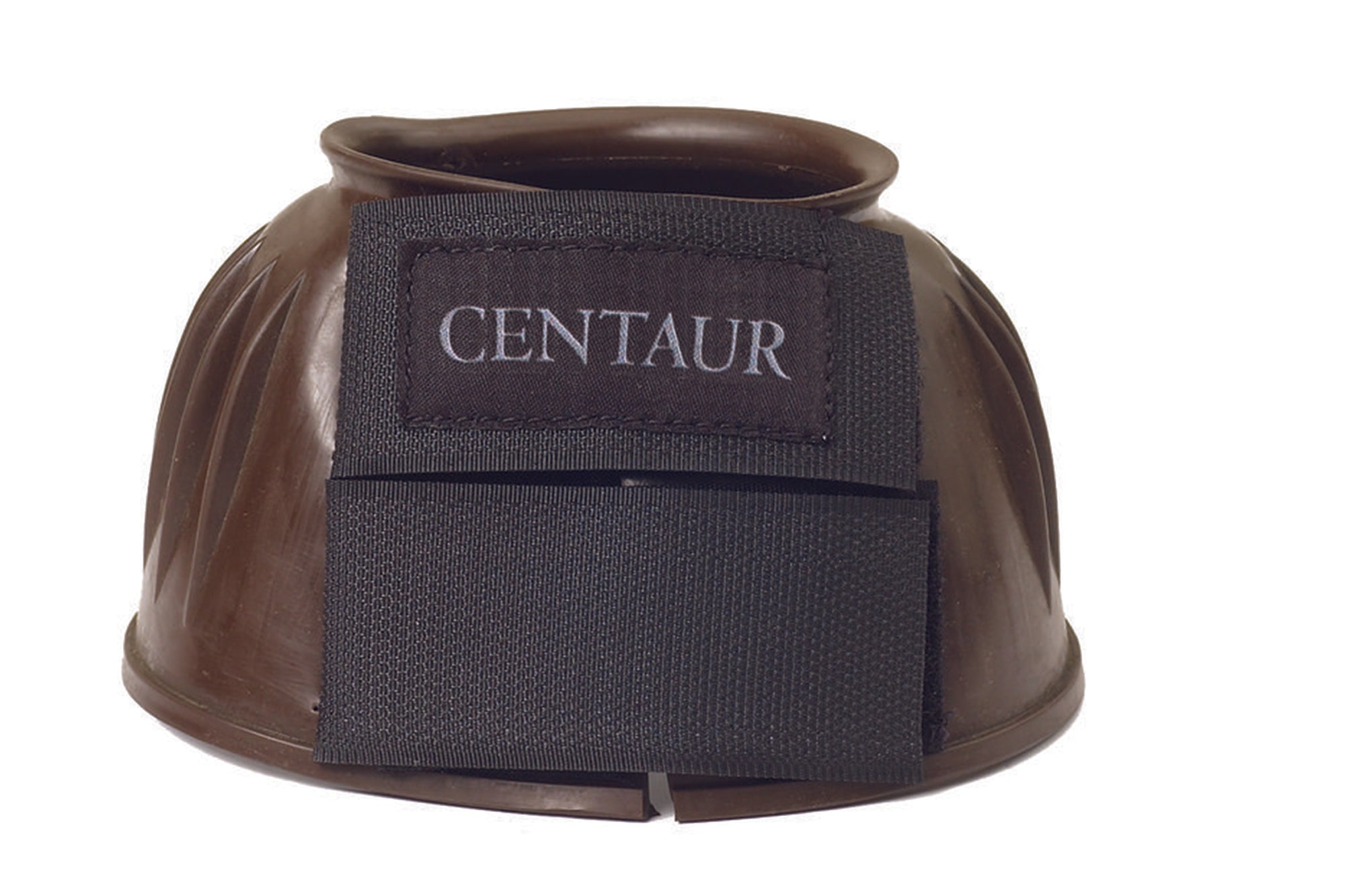 Centaur® PVC Ribbed Double Hook and Loop Bell Boots, Brown