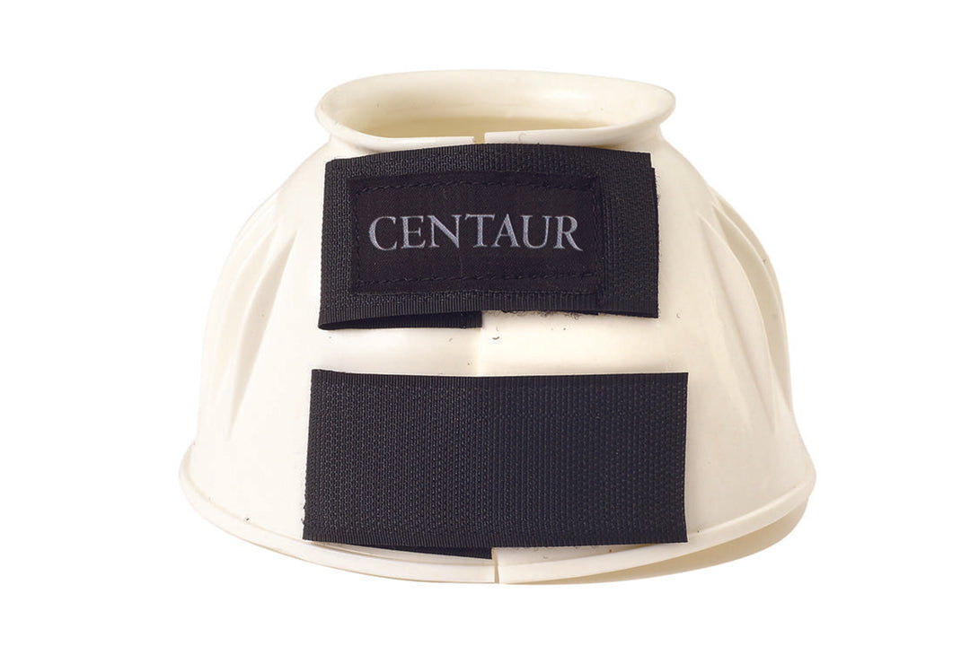Centaur® PVC Ribbed Double Hook and Loop Bell Boots, White