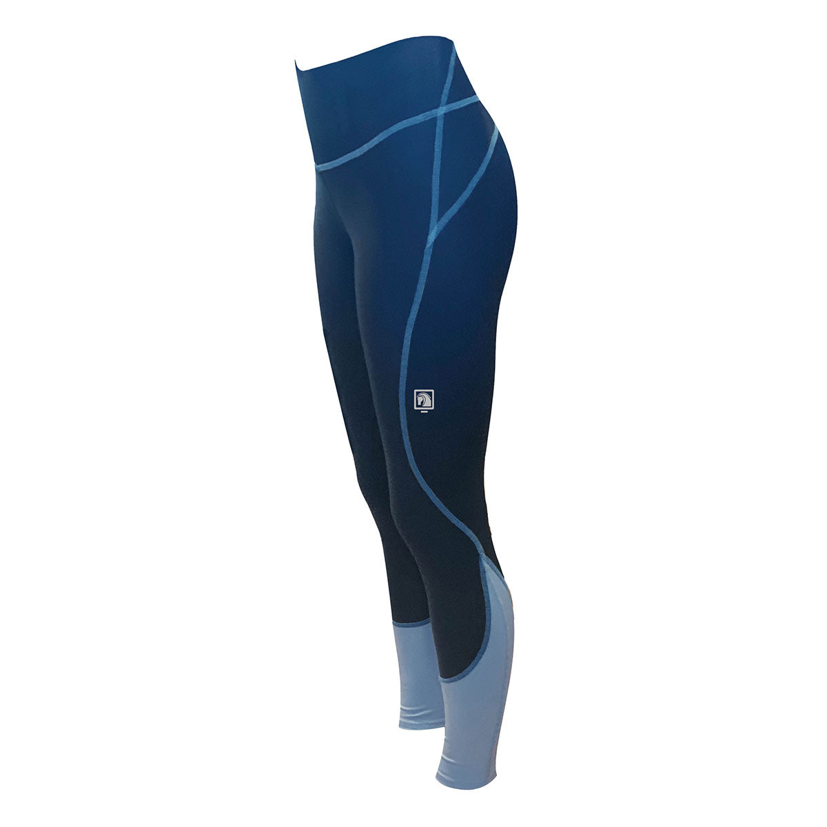 Romfh UltraLite Full Grip, High Rise Riding Tight, Navy/Cerulean