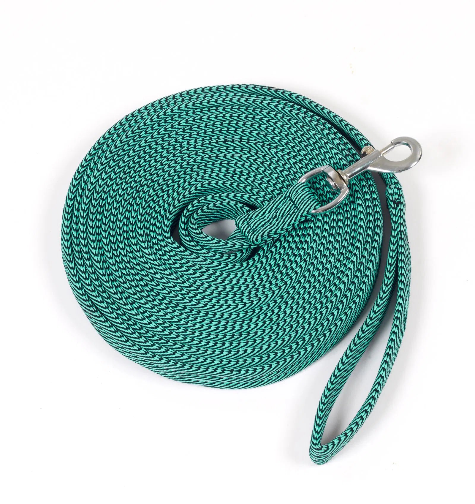 Centaur® 25' Cushion Padded Lunge Line, Aqua/Grey