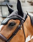 Kentucky Horsewear Fly Veil Wellington Velvet Pearls, Black