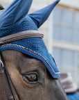 Kentucky Horsewear Fly Veil Wellington Velvet Pearls, Navy