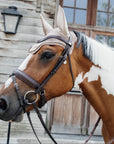 Kentucky Horsewear Fly Veil Wellington Velvet Pearls, Beige
