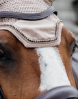 Kentucky Horsewear Fly Veil Wellington Velvet Pearls, Beige
