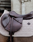 Kentucky Horsewear Saddle Pad Basic Velvet Jumping, Beige