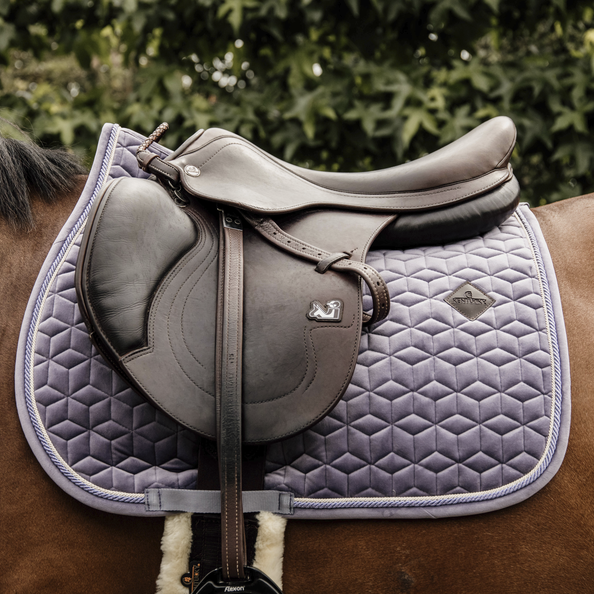 Kentucky Horsewear Saddle Pad Velvet Jumping, Purple