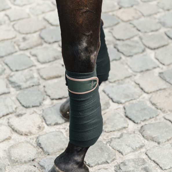 Kentucky Horsewear Polar Fleece Bandage, Pine Green, Full