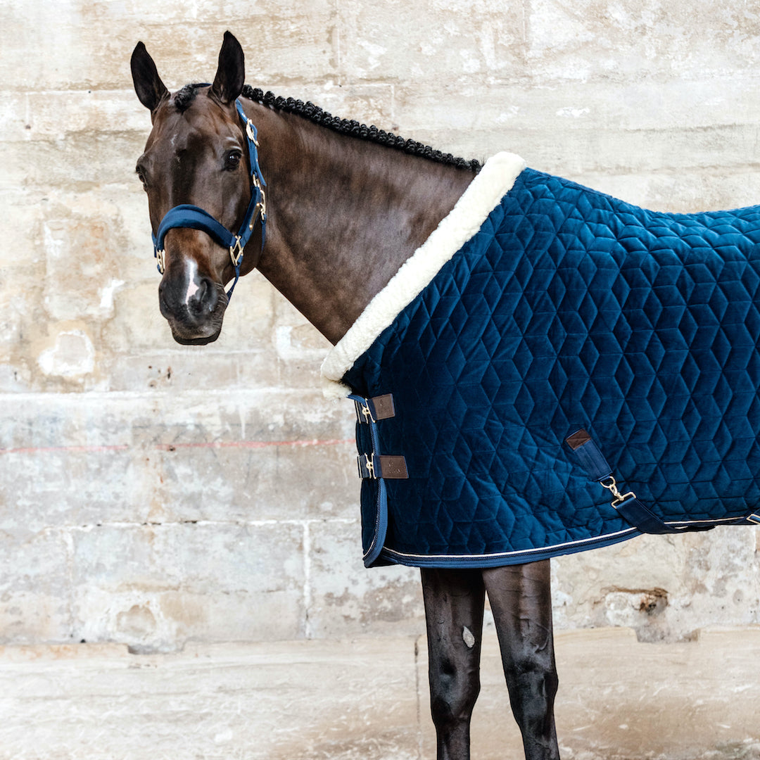 Kentucky Horsewear Show Rug Velvet 160g, Navy