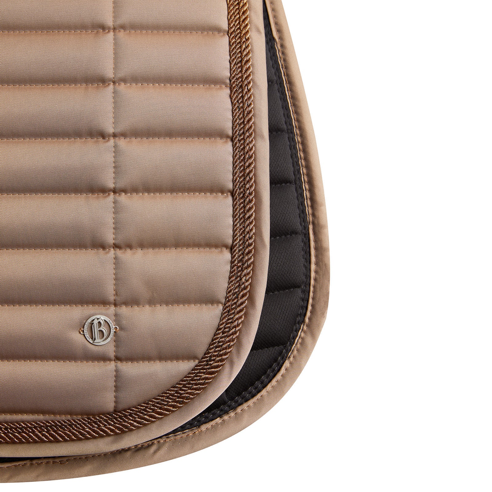 B Vertigo Quinn Dressage Saddle Pad, Shiitake Beige