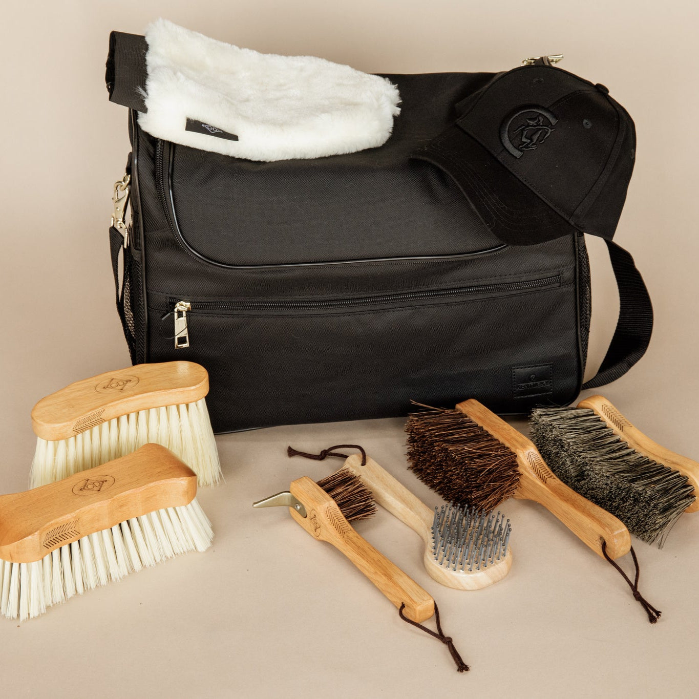 Kentucky Horsewear Grooming Bag Set, Black