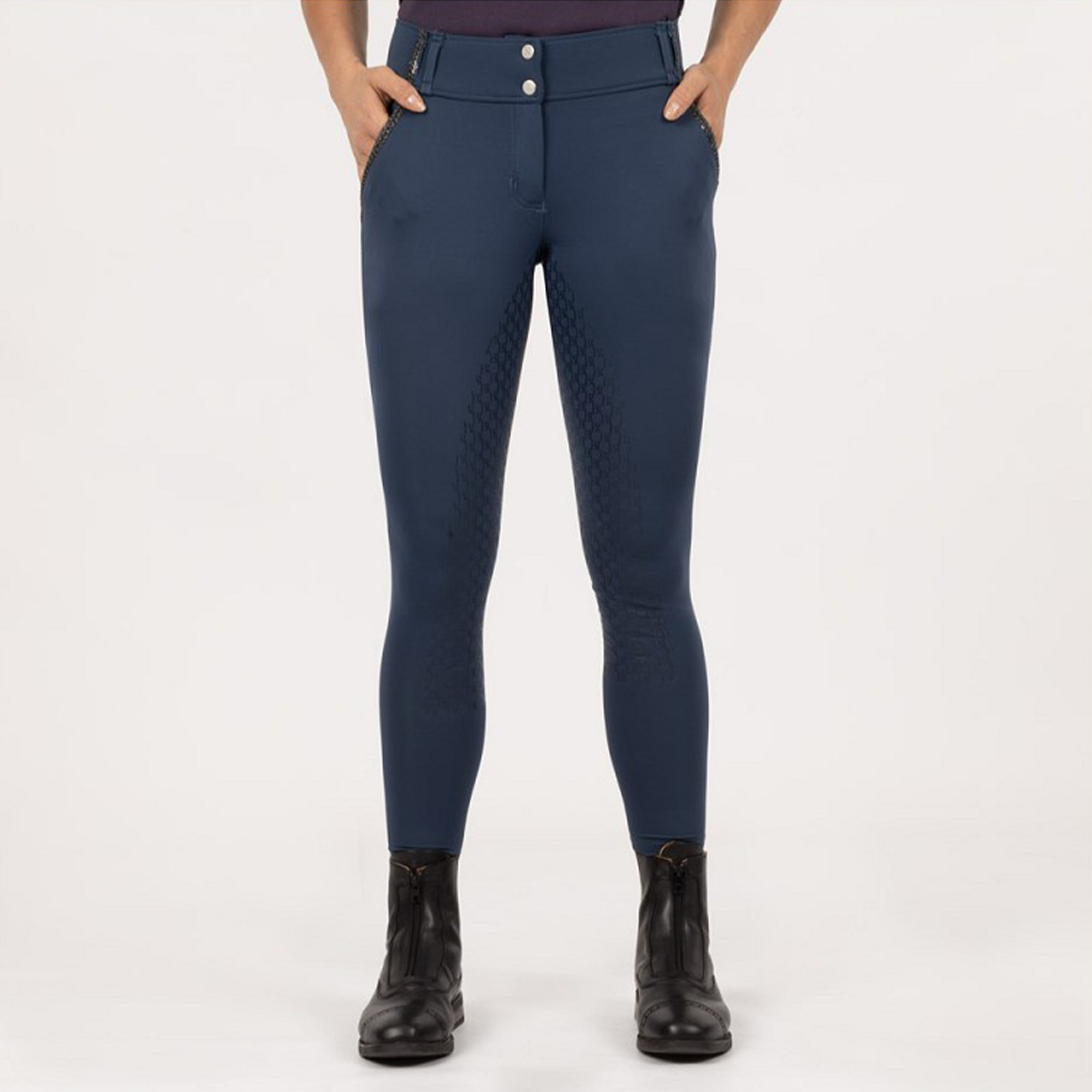 BR CARLA Ladies Silicone High Rise, Full Grip Riding Breeches