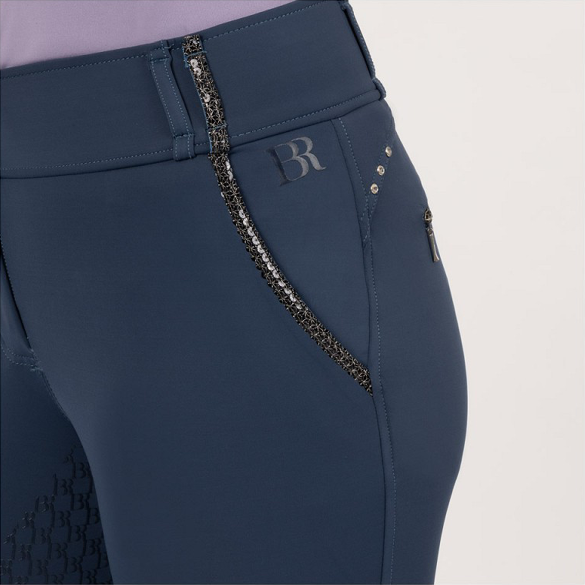 BR CARLA Ladies Silicone High Rise, Full Grip Riding Breeches