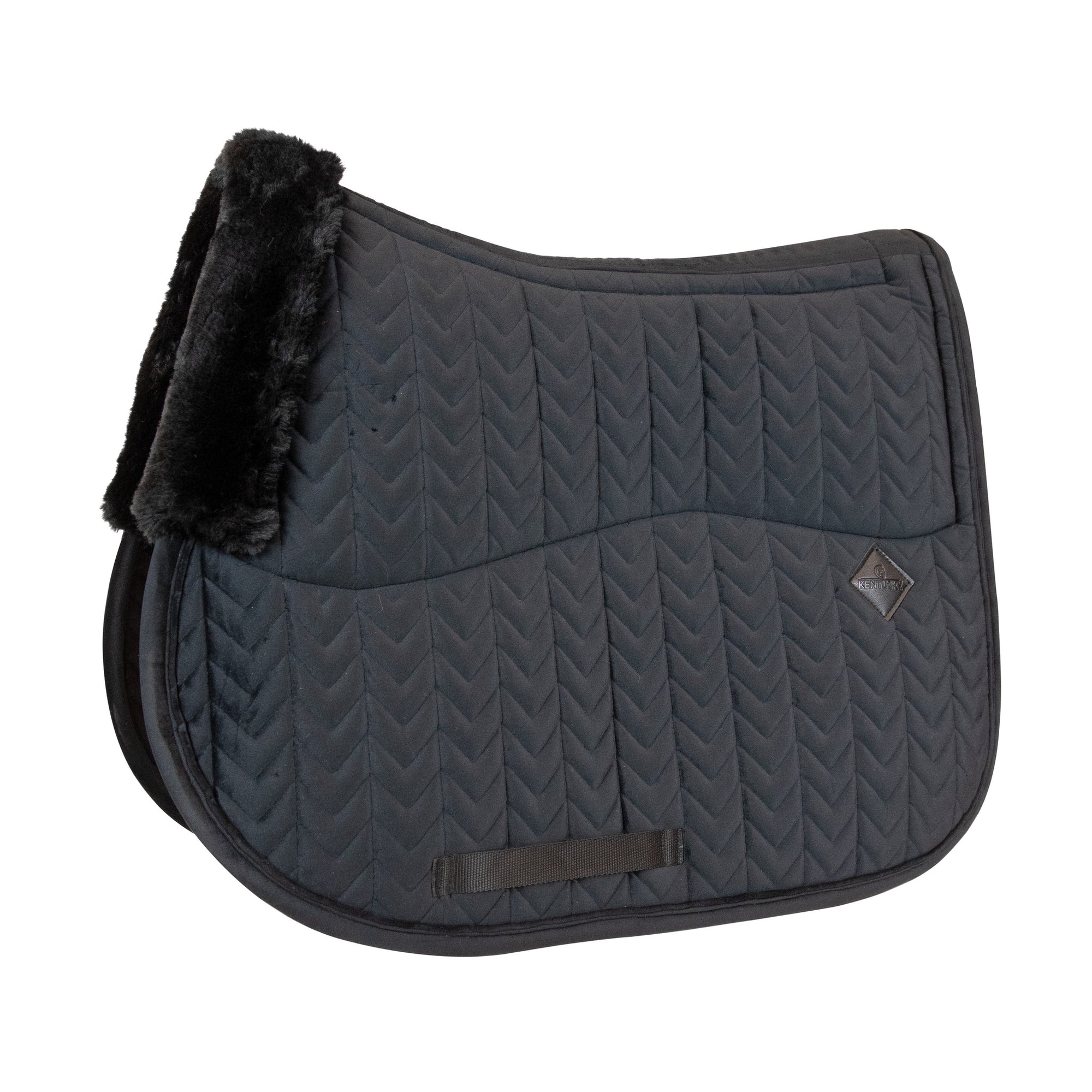 Kentucky Horsewear Skin Friendly Saddle Pad Velvet Jumping, Black