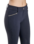 Montar Elisabeth Soft-Tech Premium Breeches Full Grip, Mid Rise Navy