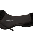 ThinLine Full Sheepskin Trifecta Half Pad, Dark Brown