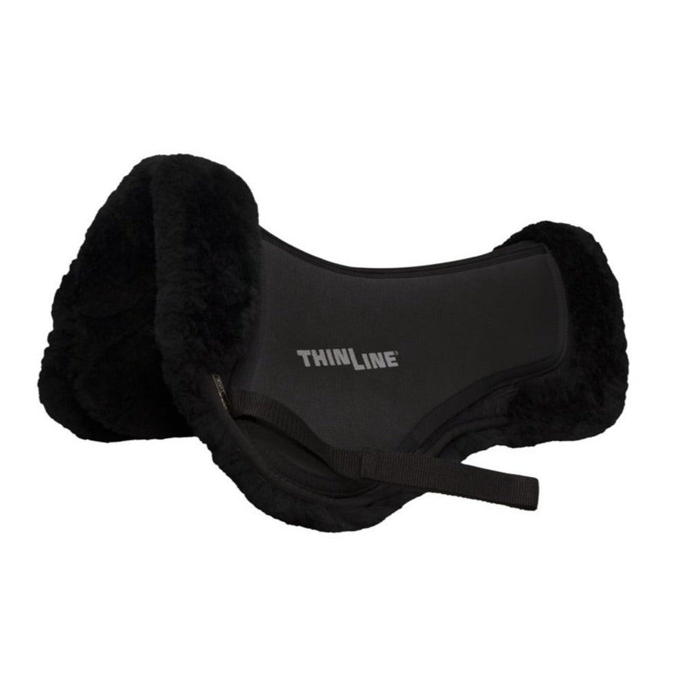 ThinLine Full Sheepskin Trifecta Half Pad, Black