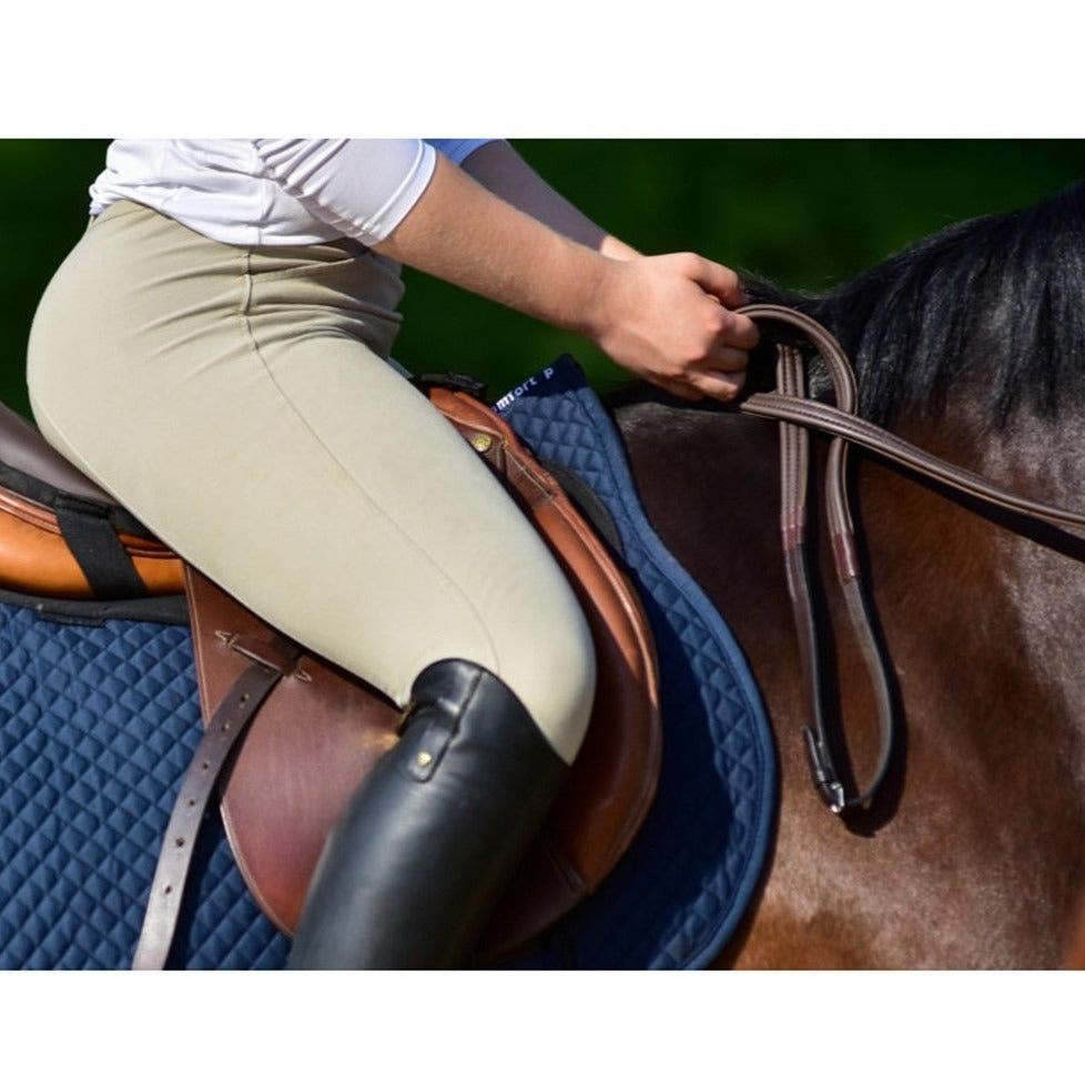 ThinLine English Reins 54" Stud End with Hand Stops
