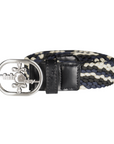 Fair Play JOEL STRIPES Belt, Black-Steel Blue