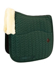 Kentucky Horsewear Skin Friendly Saddle Pad Velvet Dressage, Pine Green
