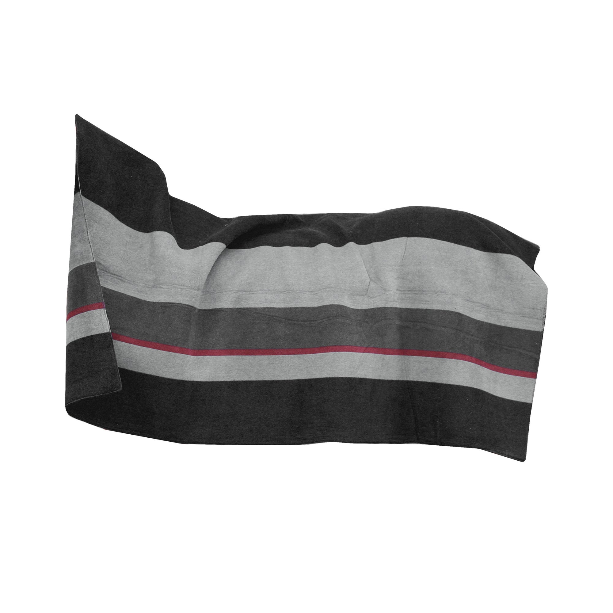 Kentucky Horsewear Heavy Fleece Rug Square Stripes, Black/Grey